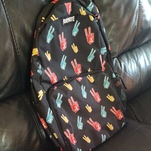 Fornite/Backpack with Peace Sign Pattern